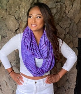 Shibori Infinity Scarves