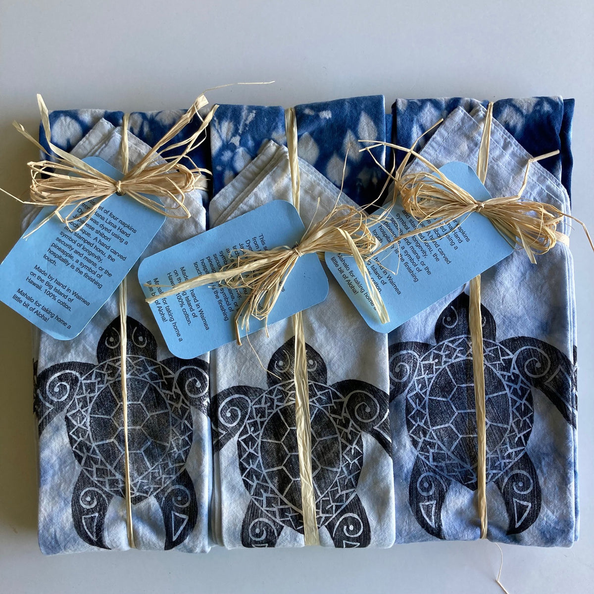 Shibori Honeycomb Honu Napkins