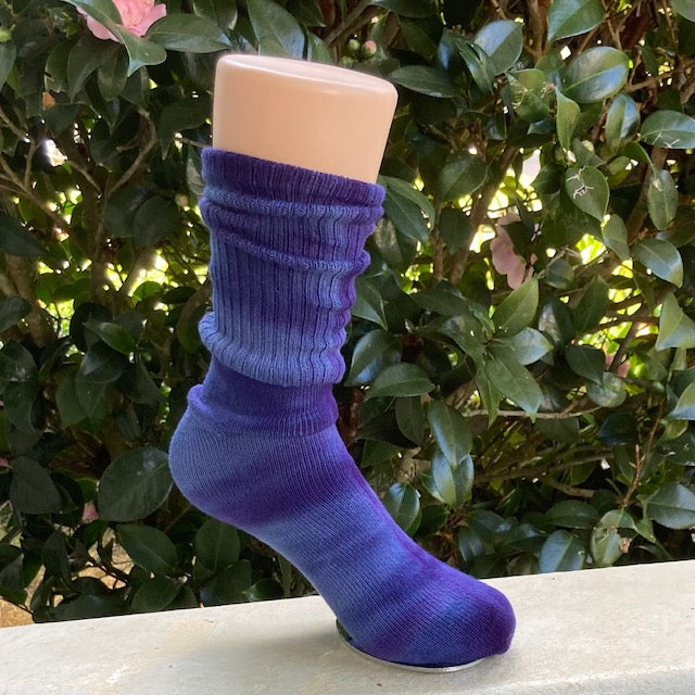 Hand Dyed Bamboo CREW Socks