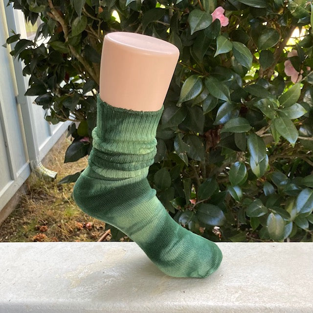 Hand Dyed Bamboo CREW Socks