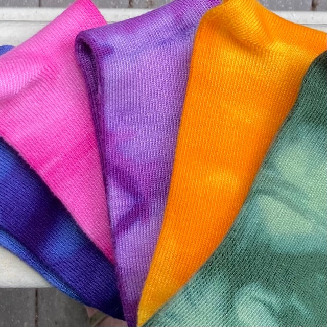 Hand Dyed Bamboo CREW Socks