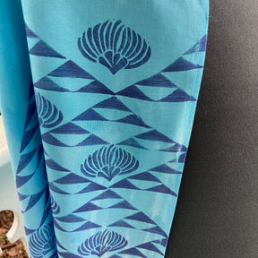 Ohe Kapala Shrug in Turquoise with the Mauna and Lehua