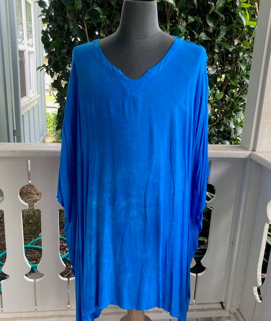 Coverup for Beach or Home Plus Size in Medium Blue