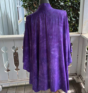 Ohe Kapala Kimono Wrap in Mottled Purple